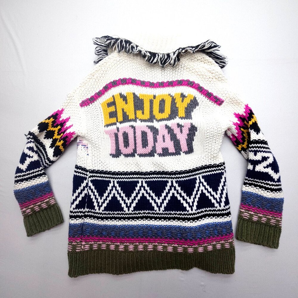 Women's Multicolor Graphic Sweater - Picture 4 of 14